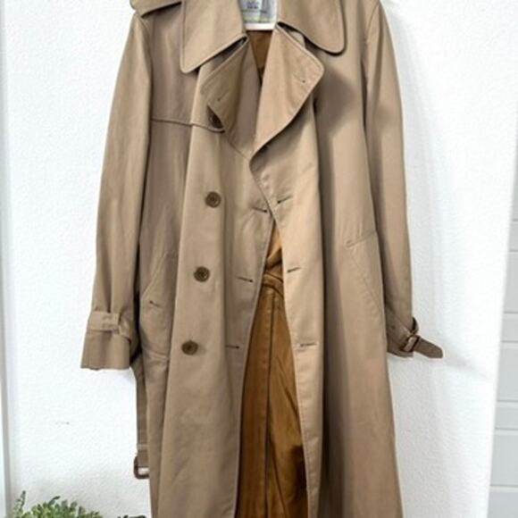1960s Aquascutum London Trench Coat Men M/L Double Breasted Classic, Vintage - Picture 11 of 11